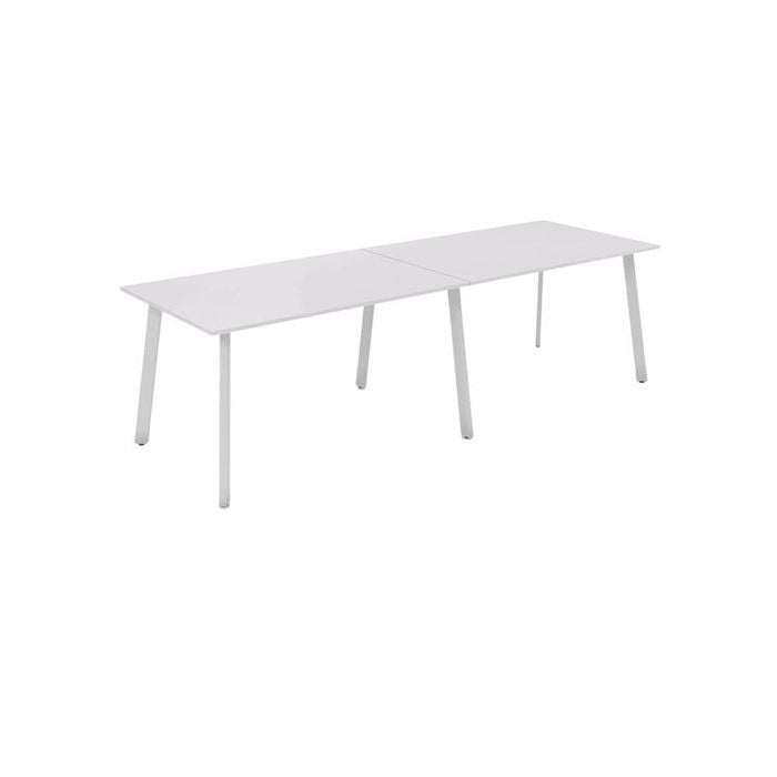 Olg Flare Bar Leaner 4 Leg White Frame White Top L1800mm X W1200mm