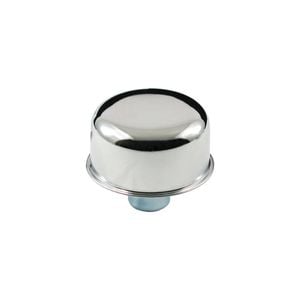 Chrome Flat Top Push-In Oil Breather Cap