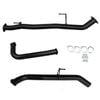 Ignite Exhausts Dpf Back For Nissan D40 Navara 2.5l Automatic 3" With Straight Pipe Only Black Aluminised Steel