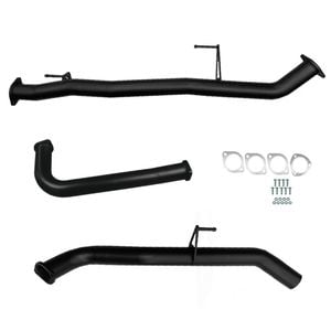Ignite Exhausts Dpf Back For Nissan D40 Navara 2.5l Automatic 3" With Straight Pipe Only Black Aluminised Steel