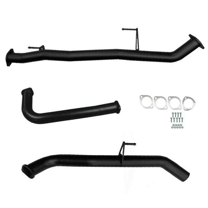 Ignite Exhausts Dpf Back For Nissan D40 Navara 2.5l Automatic 3" With Straight Pipe Only Black Aluminised Steel