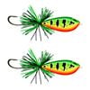 2x Rapala 5cm BX Skitter Frog Topwater Surface Fishing Lures - Hot Peacock Bass