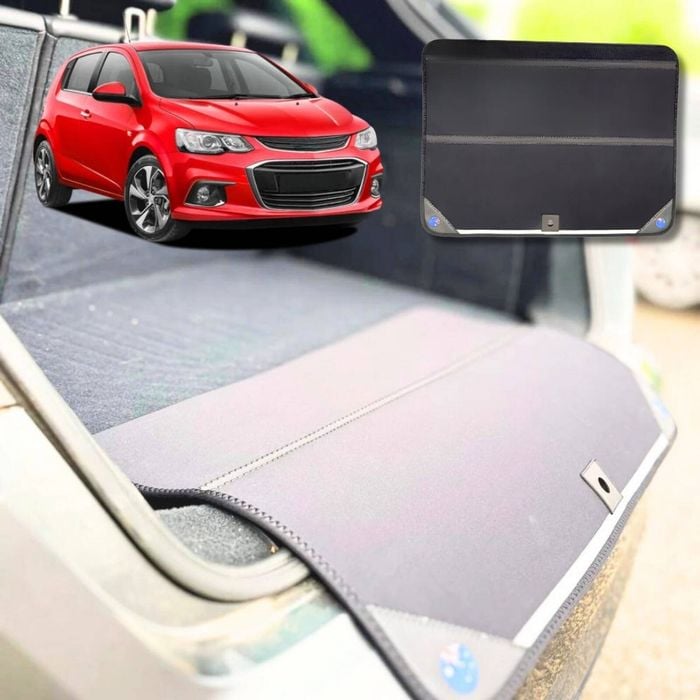 6D Diamond Car Boot Mat for Holden Barina (TM)2011-2018-Sedan-Cargo Mat-Black-Outback GT
