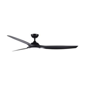FanForce Capri II Smart DC Ceiling Fan W/ LED Light & Remote 64in Black/Black