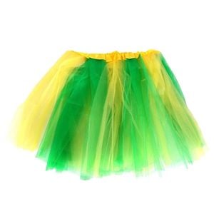 Green and Gold Yellow Adult Tutu – Cheer Australia Day Medium Size, 40cm Length Adjustable