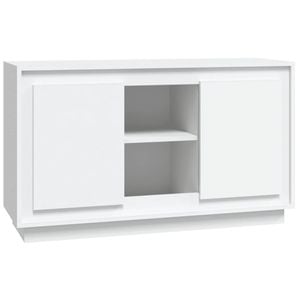 vidaXL Sideboard Buffet Storage Cupboard Hallway Table White