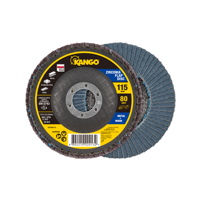 Kango 115mm 80G Zirconia Flap Disc