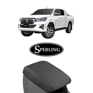 For Toyota Hilux Sx, Sr, Rogue, Rugged 2015-on Canvas Console Lid Cover Armrest Cover Charcoal