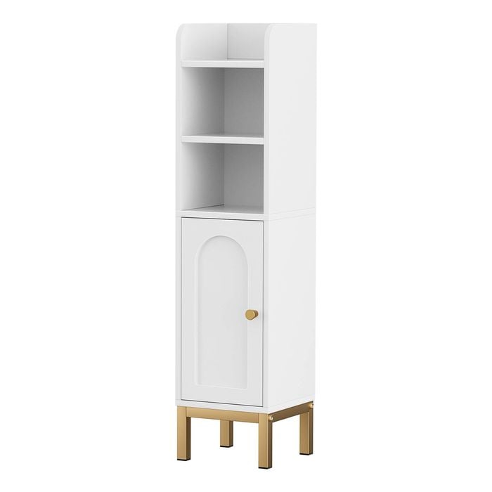 Artiss 2x Bathroom Storage Cabinet Floor Organizer Toilet Corner Shelf