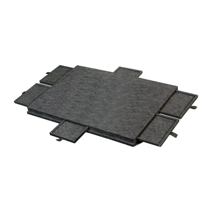 Social Hike Puzzle Board 1500 pcs - Felt Tilting Portable Cover + Drawers Grey