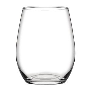 Pasabahce Amber Stemless Wine Cocktail Glasses Clear 570ml 24 Pack