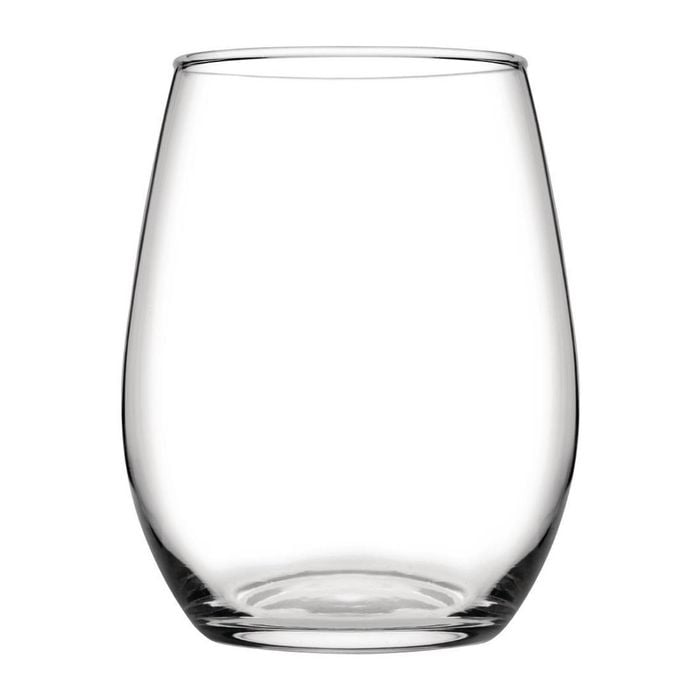 Pasabahce Amber Stemless Wine Cocktail Glasses Clear 570ml 24 Pack