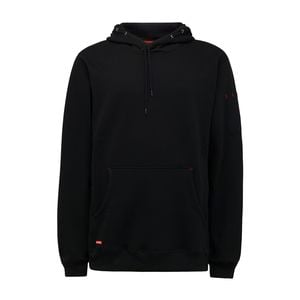 Hard Yakka Black Brushed Fleece Hoodie - Size S
