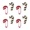 4x R&m Candy Cane Cookie Cutter Polyresin Coated Steel Baking Mould 9cm Red