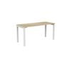Olg Axis Table 4 Leg White Frame New Oak Smooth Top L1500mm X W600mm