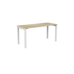 Olg Axis Table 4 Leg White Frame New Oak Smooth Top L1500mm X W600mm