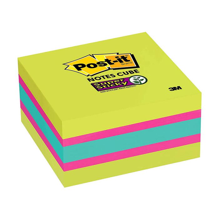 Post-it Super Sticky Notes Cube 360 sheet (Neon Green Mix)