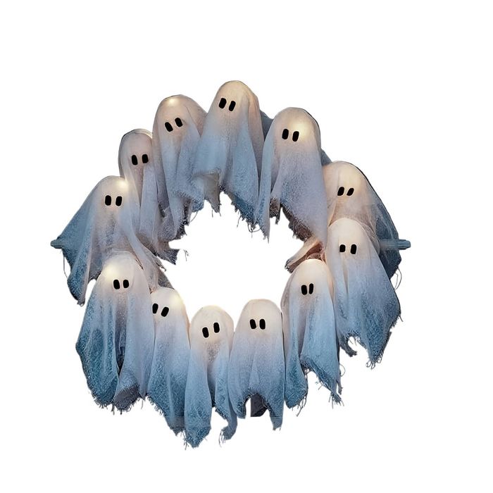 Lifebay Halloween Ghost Garland Fabric Party Decoration