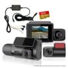 Elinz 3 CH Dash Cam 4K+1080P+2K WiFi Supercapacitor 128GB U3 Card Hardwire Kit