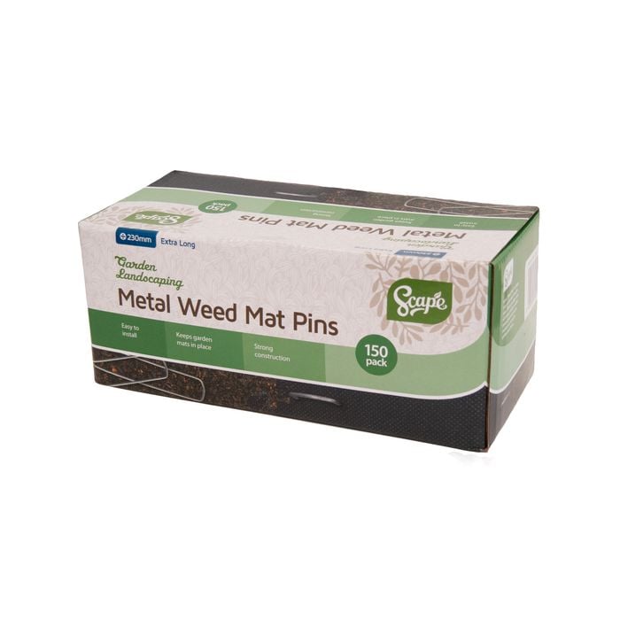 Scape 230mm Long Metal Weedmat Pins - 150 Pack