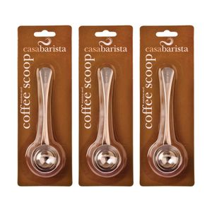 3pk Casabarista Stainless Steel Coffee Measure Spoon 15ml W/ Long Handle