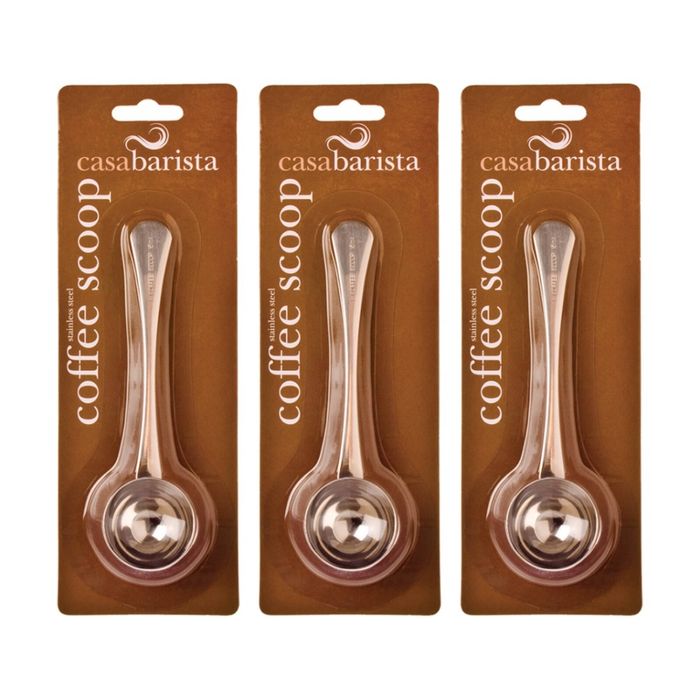 3pk Casabarista Stainless Steel Coffee Measure Spoon 15ml W/ Long Handle