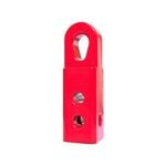 4wd Recovery Soft Shackle Hitch (sk+) With Teardrop Shaped Eyelet - Red