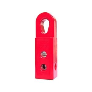 4wd Recovery Soft Shackle Hitch (sk+) With Teardrop Shaped Eyelet - Red