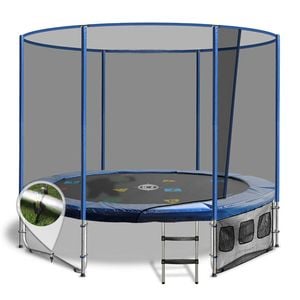 Oz Trampolines Summit Round 8 Ft. Above Ground Trampoline - Blue