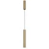Telbix Verano Industrial Pendant Hanging Lamp Light Aluminium Brass Satin