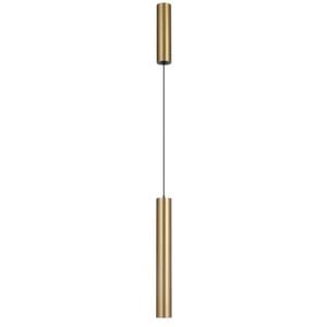 Telbix Verano Industrial Pendant Hanging Lamp Light Aluminium Brass Satin