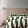 Candy Ruffle Green Washed Cotton Quilt Cover Set  - Super King Bed