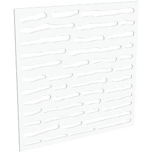 ProtectorAl 300-1200 x 300-1200mm Pearl White Slate Unframed Solid Aluminium Decorative Panel
