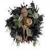 Lifebay Spooky Mummy Halloween Wreath for Door and Indoor