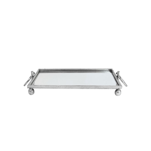 Elegant Collections Silver Eliza Small Tray