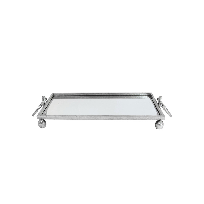 Elegant Collections Silver Eliza Small Tray
