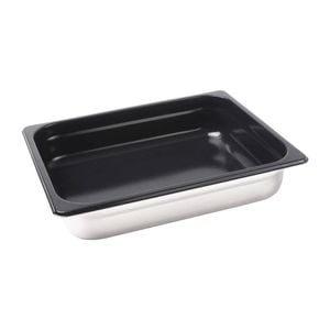 Vogue Gastronorm Tray Stainless Steel Non-stick 1/2 Gn 65mm Food Pan Commercial Kitchen Storage