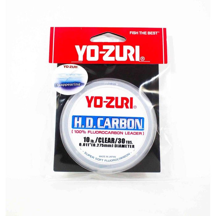 Yo Zuri H.D Carbon 30yds Clear Fluorocarbon Fishing Leader 10lb
