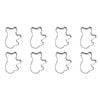 8PK R&M Koala Cookie Cutter Polyresin Coated Steel 9.5cm - Grey