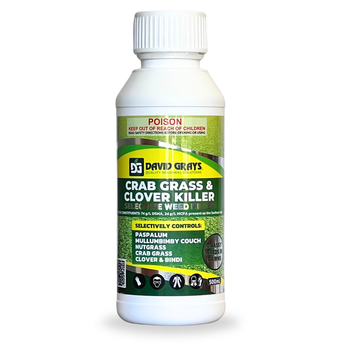 David Grays 500ml Crab Grass and Clover Killer Selective Herbicide