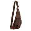 Jack's Inn Vengeance Brown Crazy Horse Leather Sling  Crossbody in Cognac