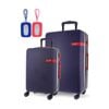 2pc Gap Hard-shell Suitcase Tsa Lock & Medium Cabin Luggage Set W/ Tag Navy