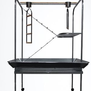 Yes4pets Xxl Bird Cage Parrot Playpen Gym Toy Stand With Swing Ladders On Wheels