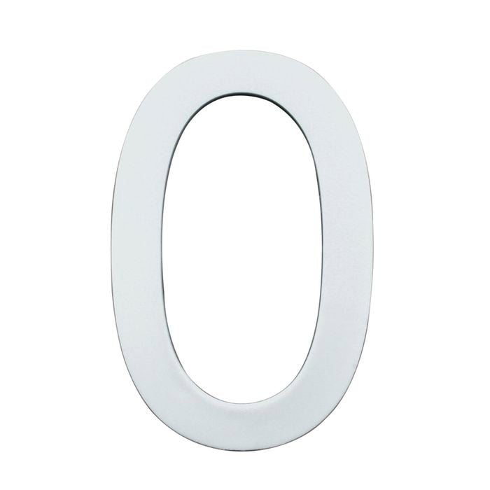 Sandleford 90mm Glow In Dark Acrylic House Number 0 - 0