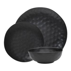 Speckle 12 Piece Stoneware Dinner Set Ebony Ecology