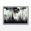 Tall Buildings & Smoke Visible  Print 100% Australian Made 90x60cm  (Poster)