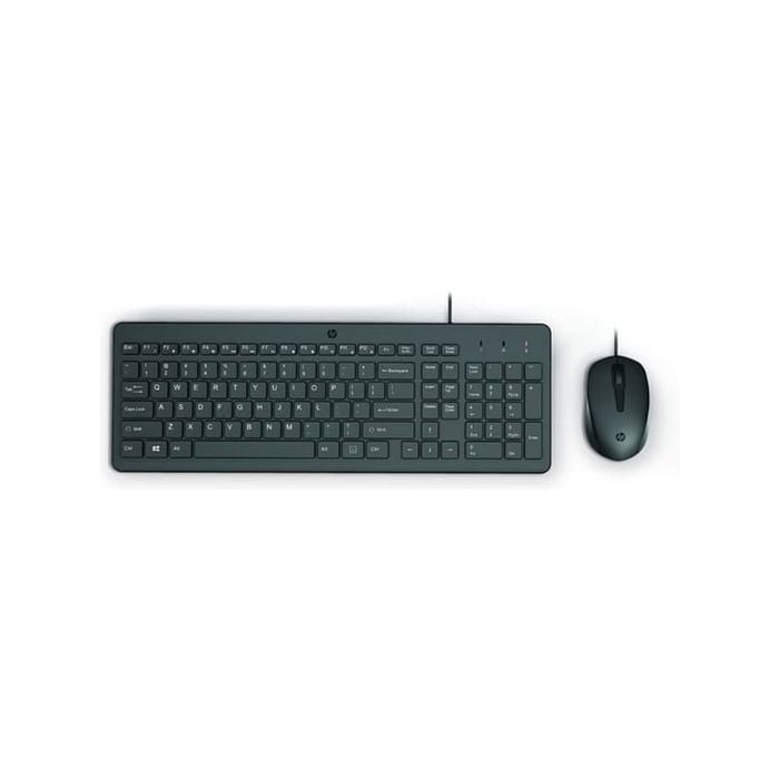 HP 150 Wired Mouse and Keyboard - Black [240J7AA]