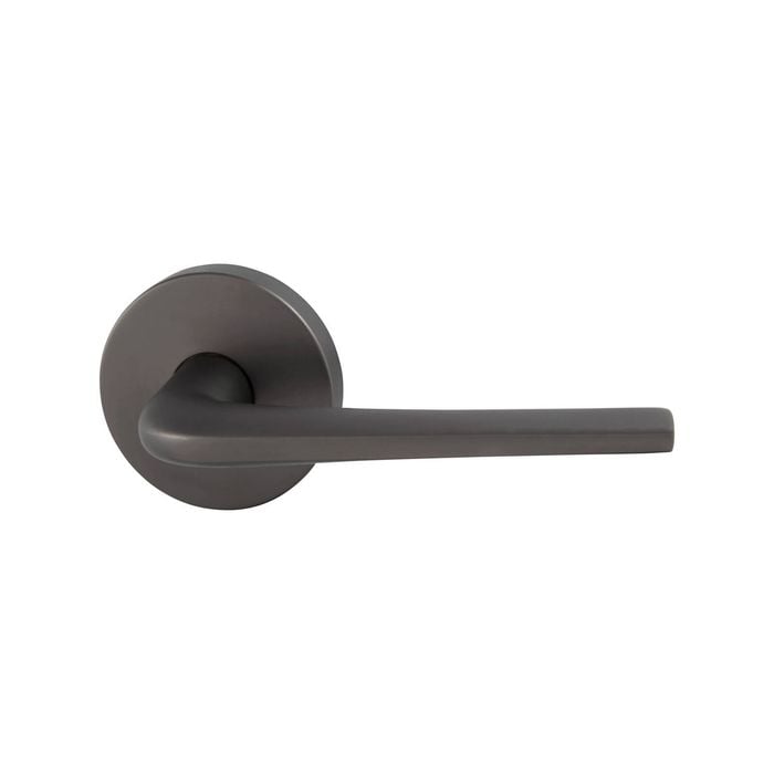 Schlage Graphite Medio Plus Series Sierra Dummy Lever with QuickFix