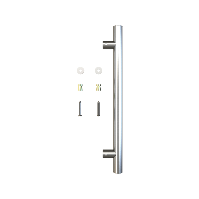 Rolltrak 400mm Stainless Steel Barn Door Round Single Pull Handle