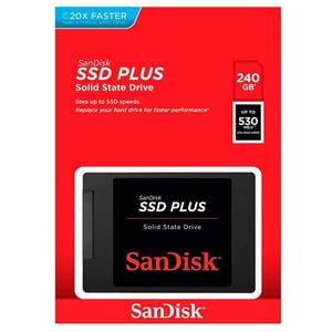 Sandisk Ssd Plus 240gb 2.5" Sata Iii Ssd - Internal Drive For Laptop - 530mb/s Sdssda-240g